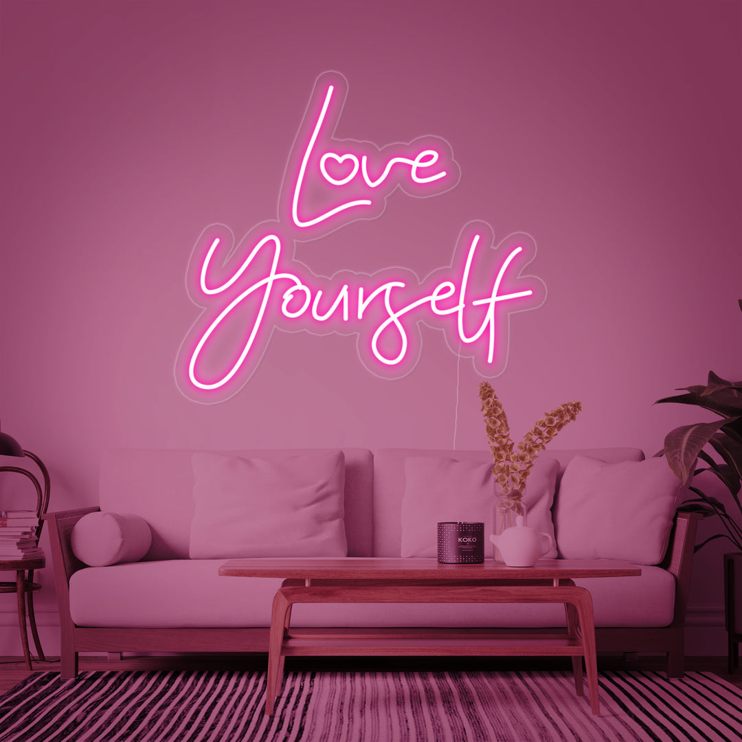 "Love Yourself" Enseigne Lumineuse en Néon