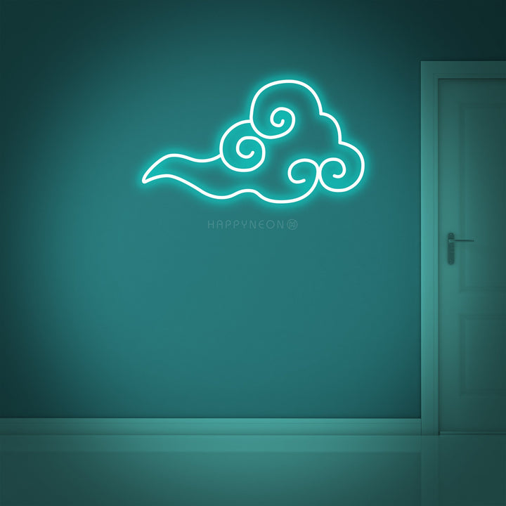 "Nuage Chanceux" Enseigne Lumineuse en Néon