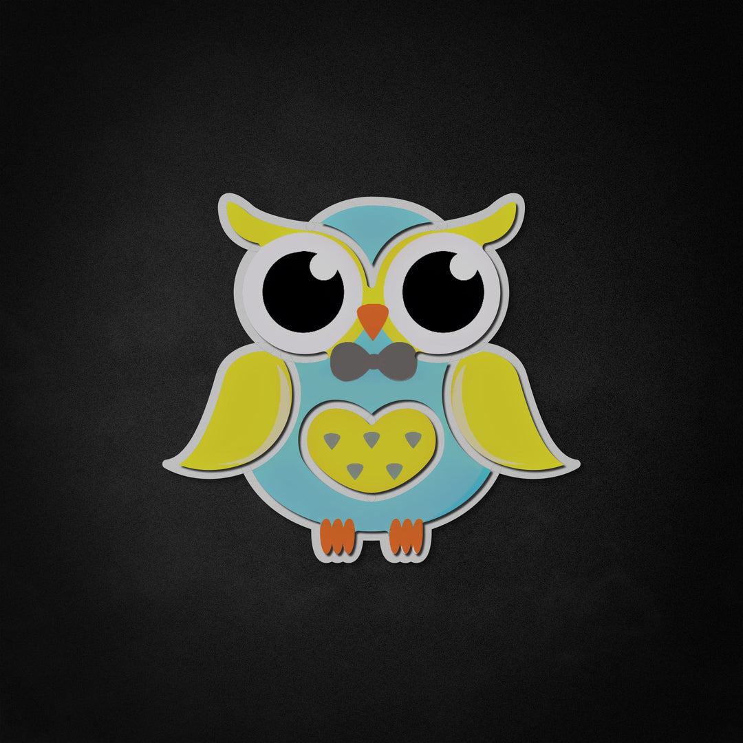 "Nœud papillon hibou" Neon Like