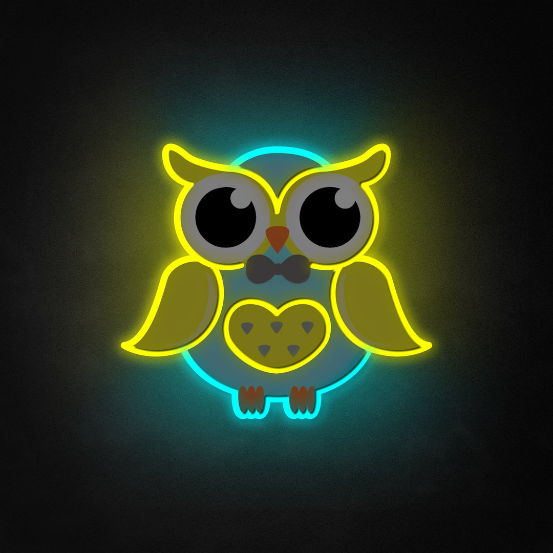 "Nœud papillon hibou" Neon Like