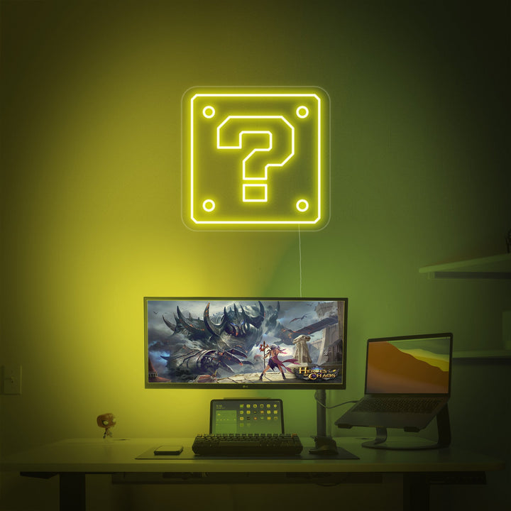 "Boîte Mystère" Enseigne Lumineuse en Néon