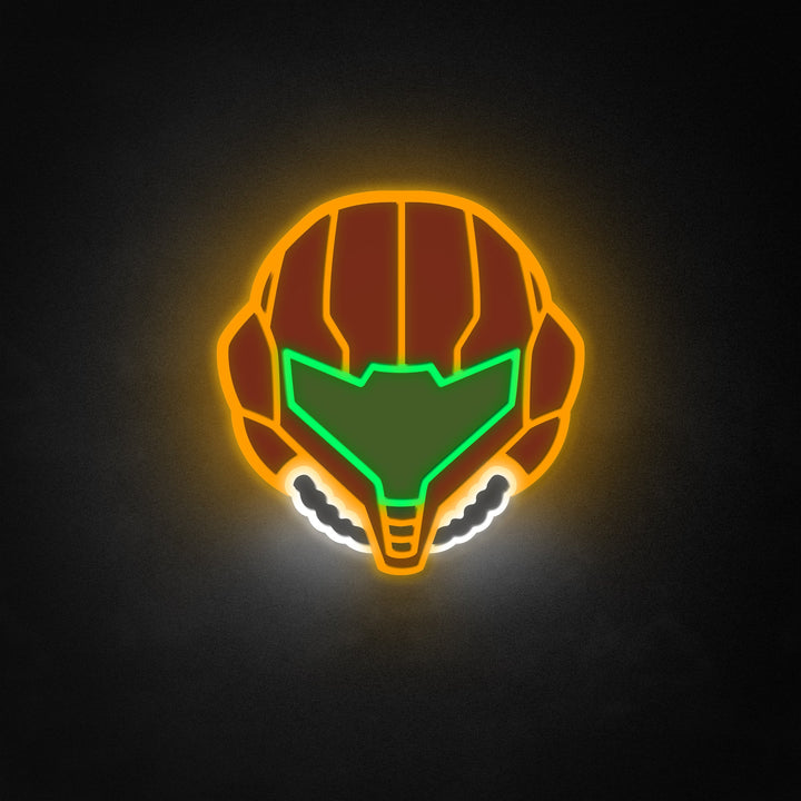 "Panneau Metroid Samus" Neon Like