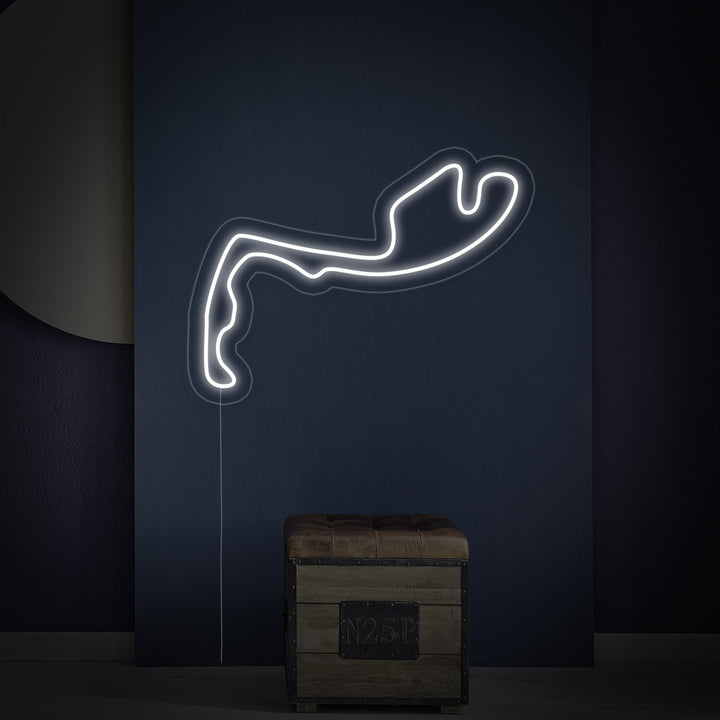 "Monaco F1 Track" Enseigne Lumineuse en Néon, Decoration Formule 1