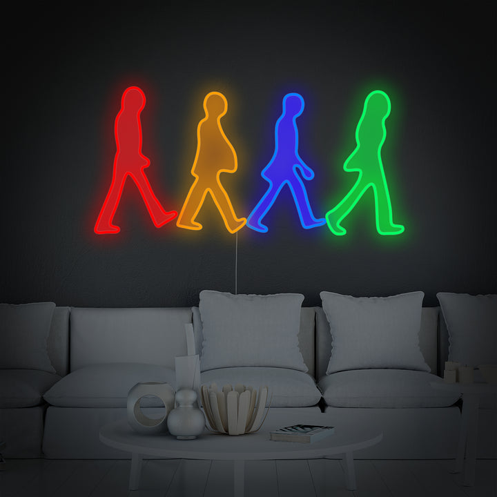 "Musique Groupe" Enseigne Lumineuse en Néon