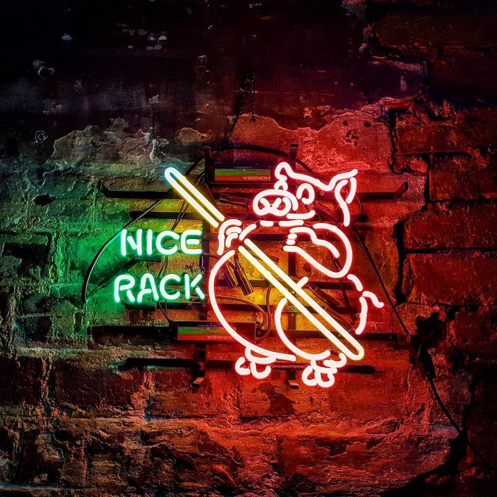 "Pool Nice Rack" Enseigne Lumineuse en Néon