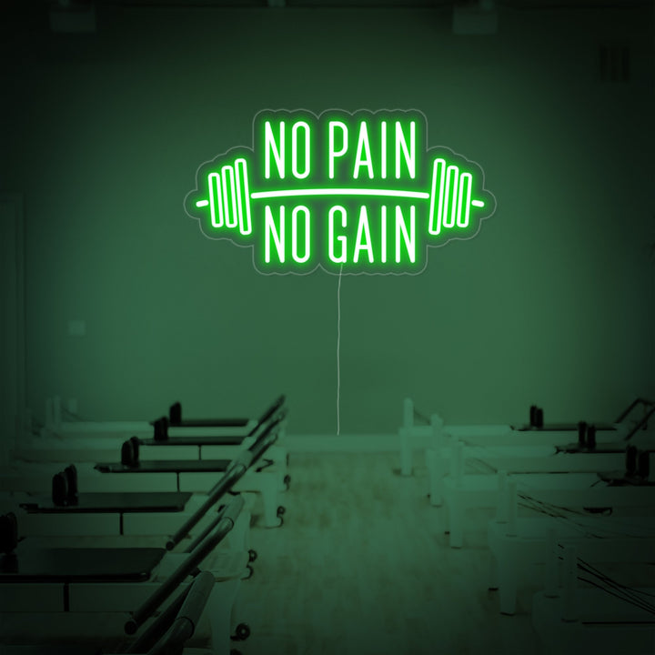 "No Pain No Gain, Décoration De La Salle De Sport, Fitness" Enseigne Lumineuse en Néon