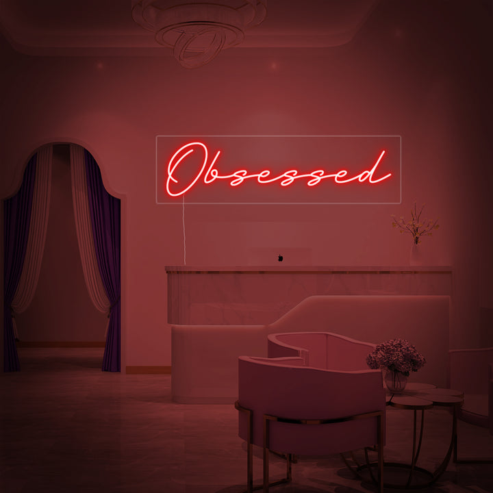 "Obsessed" Enseigne Lumineuse en Néon