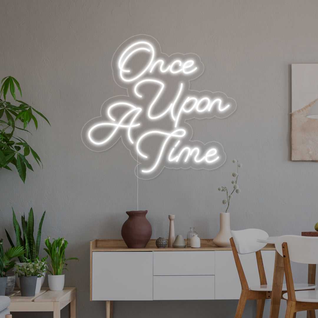 "Once Upon A Time" Enseigne Lumineuse en Néon