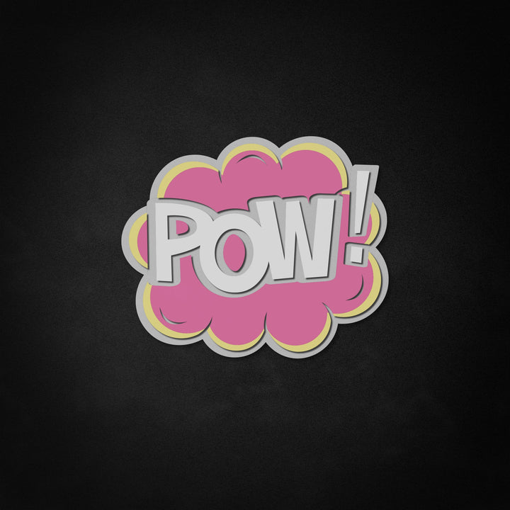 "POW" Neon Like