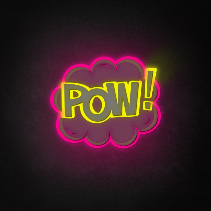 "POW" Neon Like