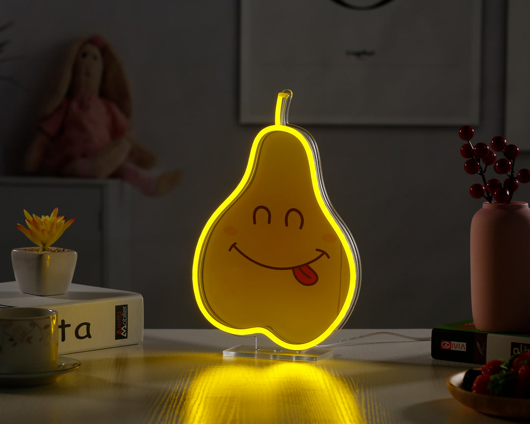 "Poire" Enseigne Néon LED Pour Bureau