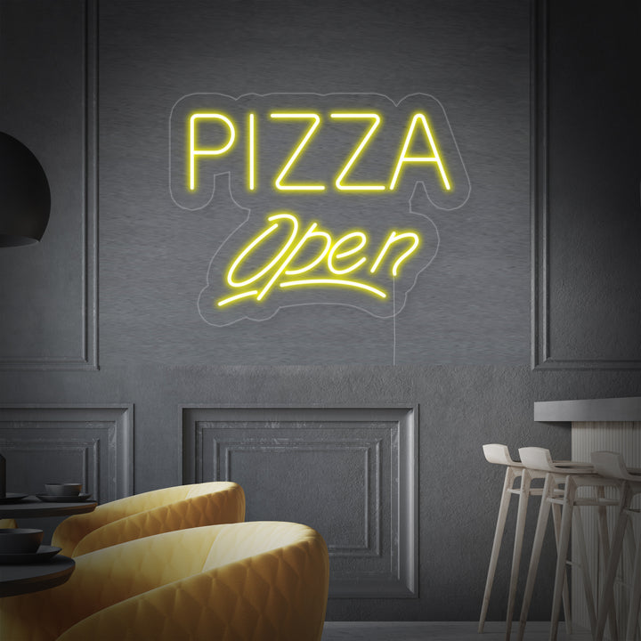 "Pizza Open" Enseigne Lumineuse en Néon
