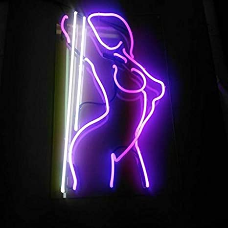 "Pole Dance Girl" Enseigne Lumineuse en Néon
