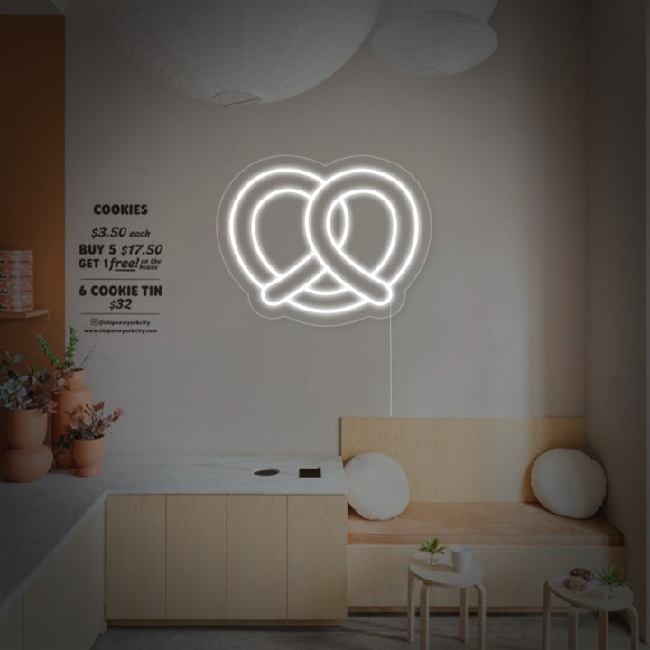 "Bretzel" Enseigne Lumineuse en Néon