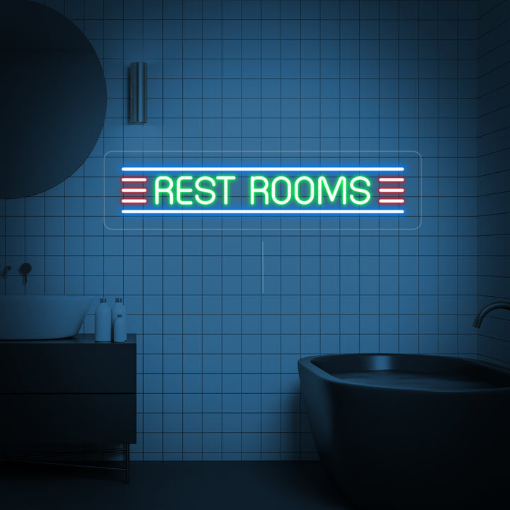 "Restroom" Enseigne Lumineuse en Néon