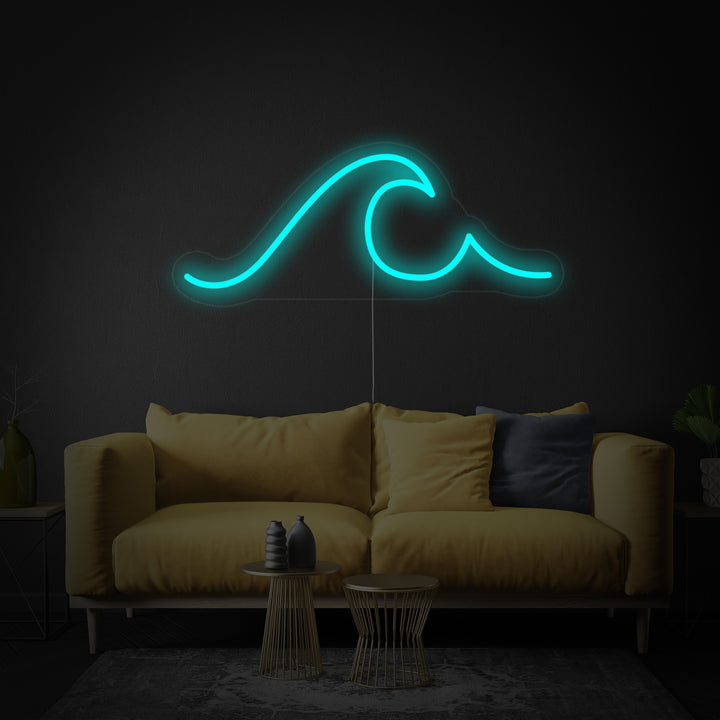 "Vague De Mer" Enseigne Lumineuse en Néon