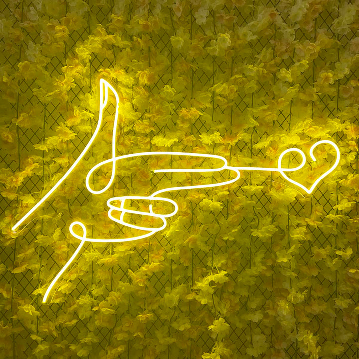 "Le Cœur De L'Amour" Enseigne Lumineuse en Néon