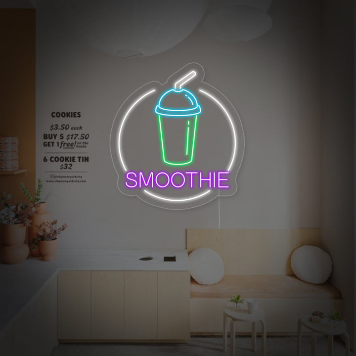 "Smoothie" Enseigne Lumineuse en Néon