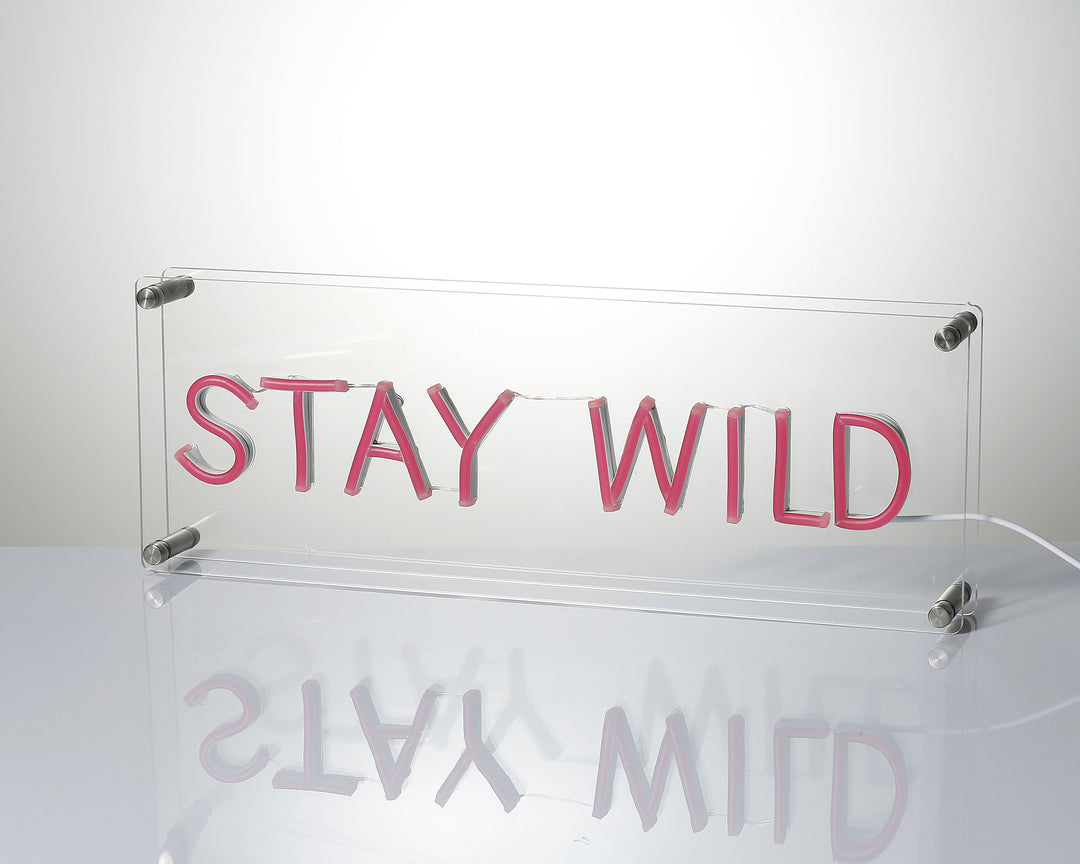 "Stay Wild" Enseigne Néon LED Pour Bureau