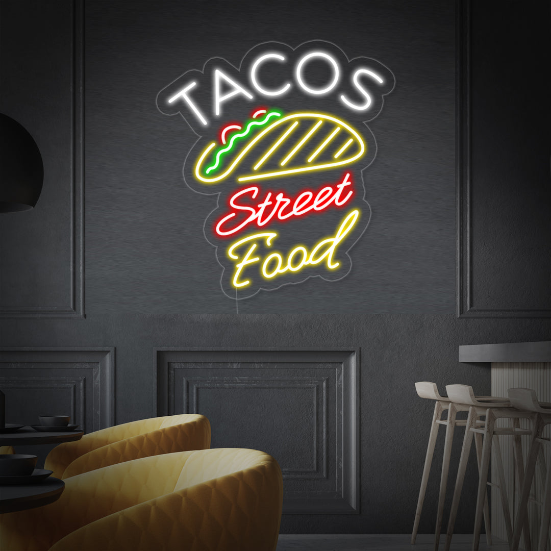 "Tacos Sweet Food" Enseigne Lumineuse en Néon