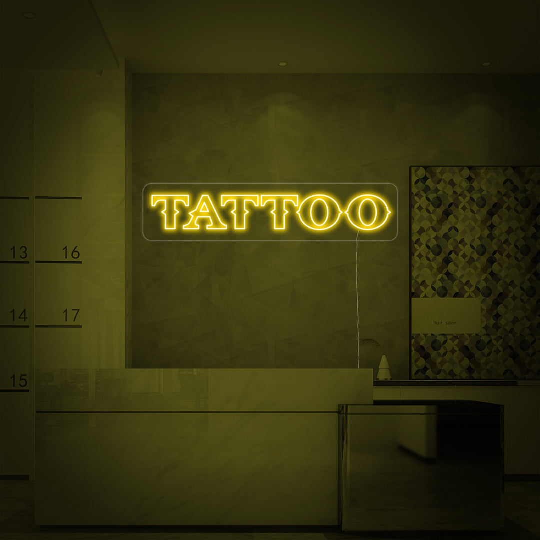 "Tattoo" Enseigne Lumineuse en Néon