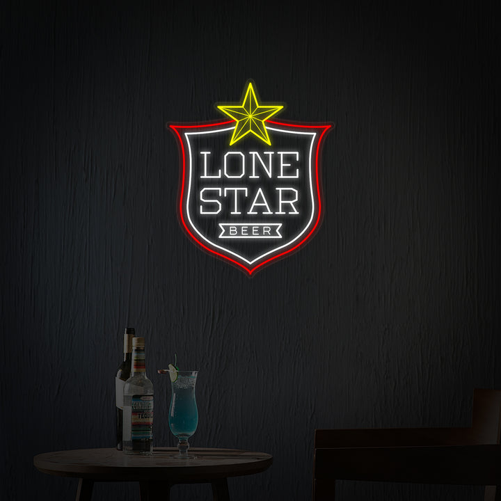 "Bars À Bière Au Texas" Enseigne Lumineuse en Néon