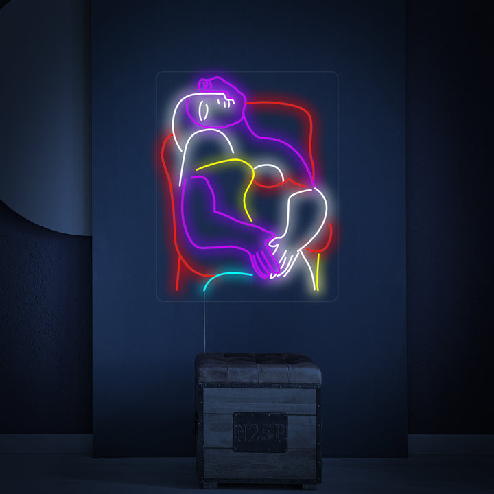 "Le Rêve Pablo Picasso" Enseigne Lumineuse en Néon