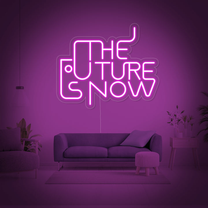 "The Future is Now" Enseigne Lumineuse en Néon