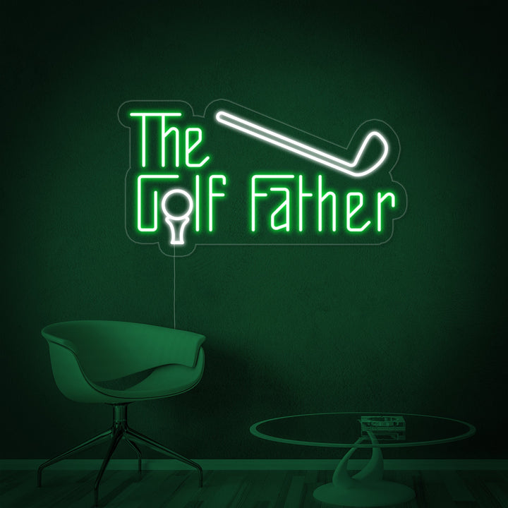 "The Golf Father" Lumineuse en Néon