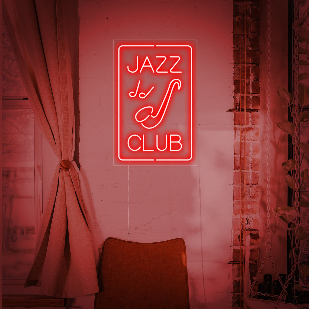 "The Jazz Club" Enseigne Lumineuse en Néon