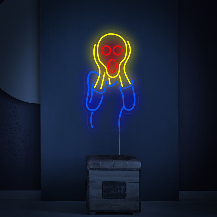 "Le Cri Edvard Munch" Enseigne Lumineuse en Néon