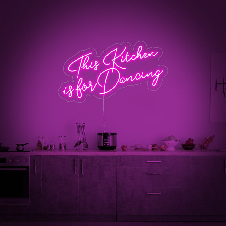 "This Kitchen is-for Dancing" Enseigne Lumineuse en Néon