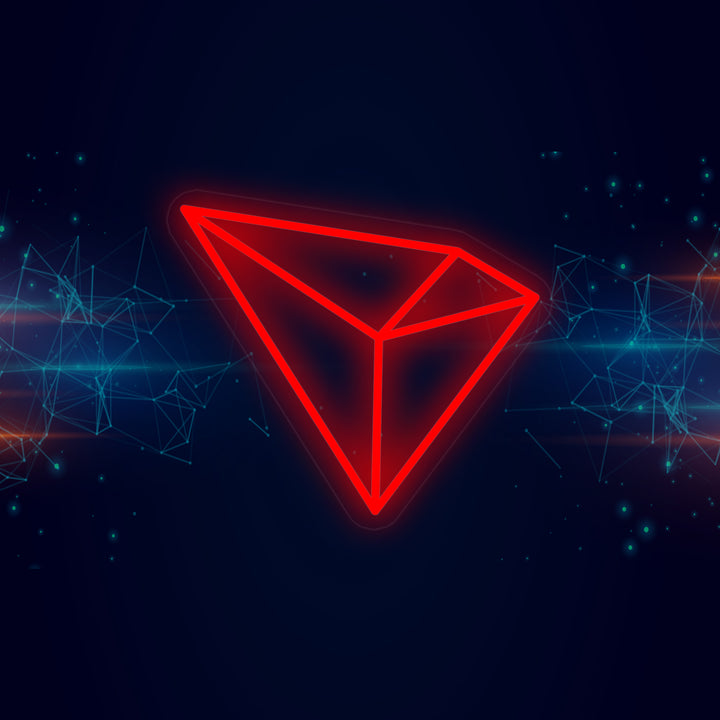 "Logo Tron Trx" Enseigne Lumineuse en Néon