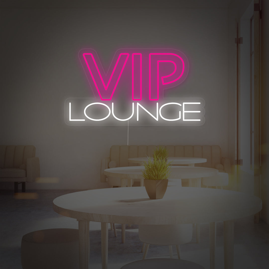 "Vip Lounge" Lumineuse en Néon