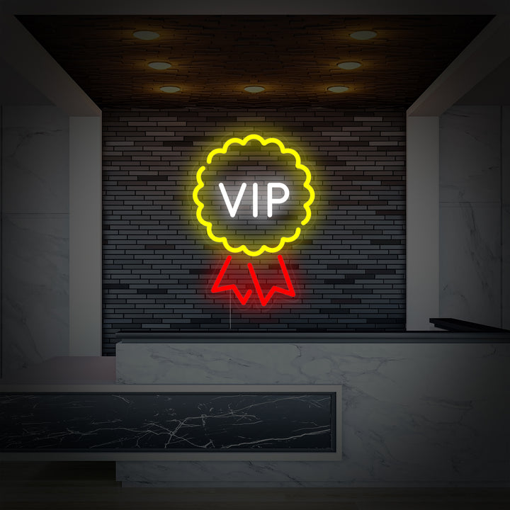 "Salle VIP, Salon Vip" Enseigne Lumineuse en Néon