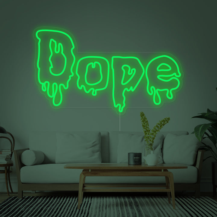 "Marijuana Cannabis Dope" Enseigne Lumineuse en Néon