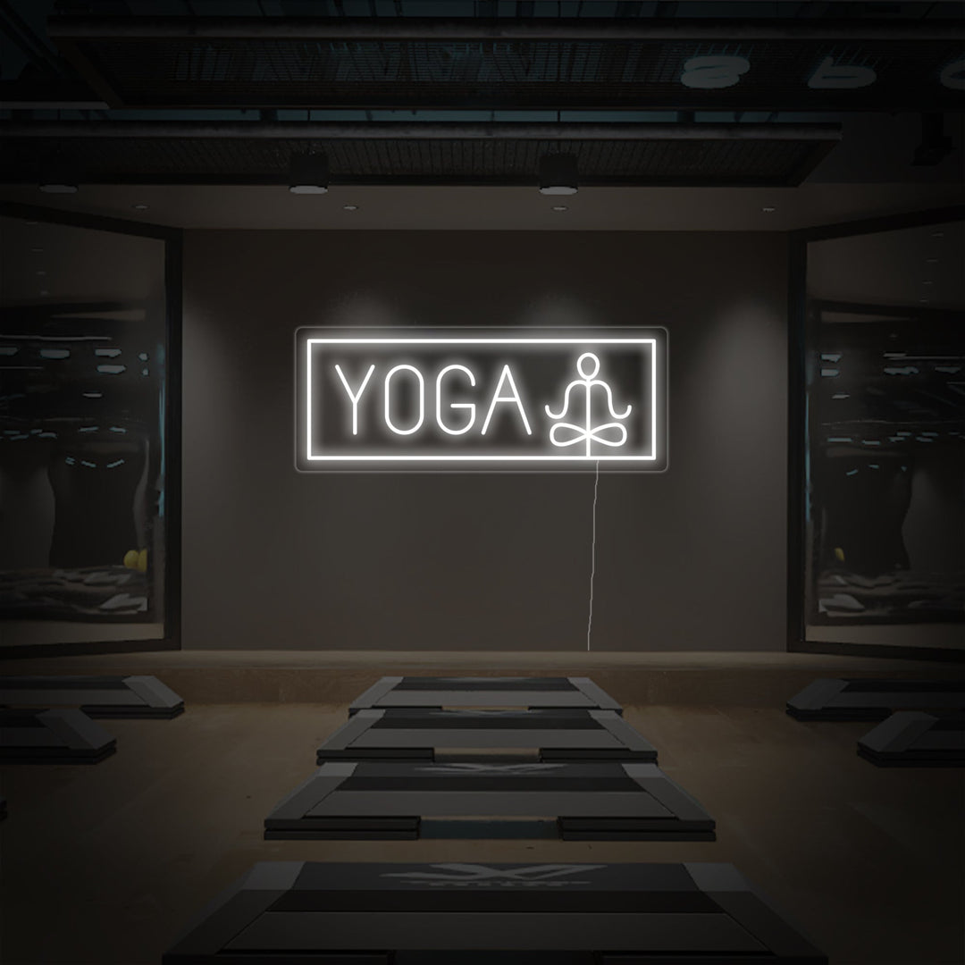 "Yoga, Méditation" Lumineuse en Néon