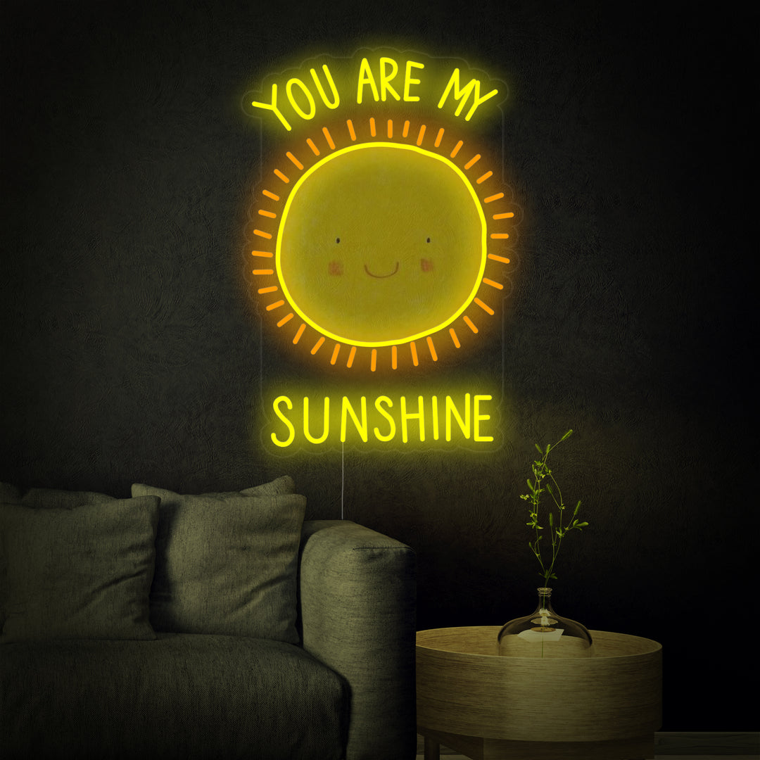 "You Are My Sunshine" Enseigne Lumineuse en Néon