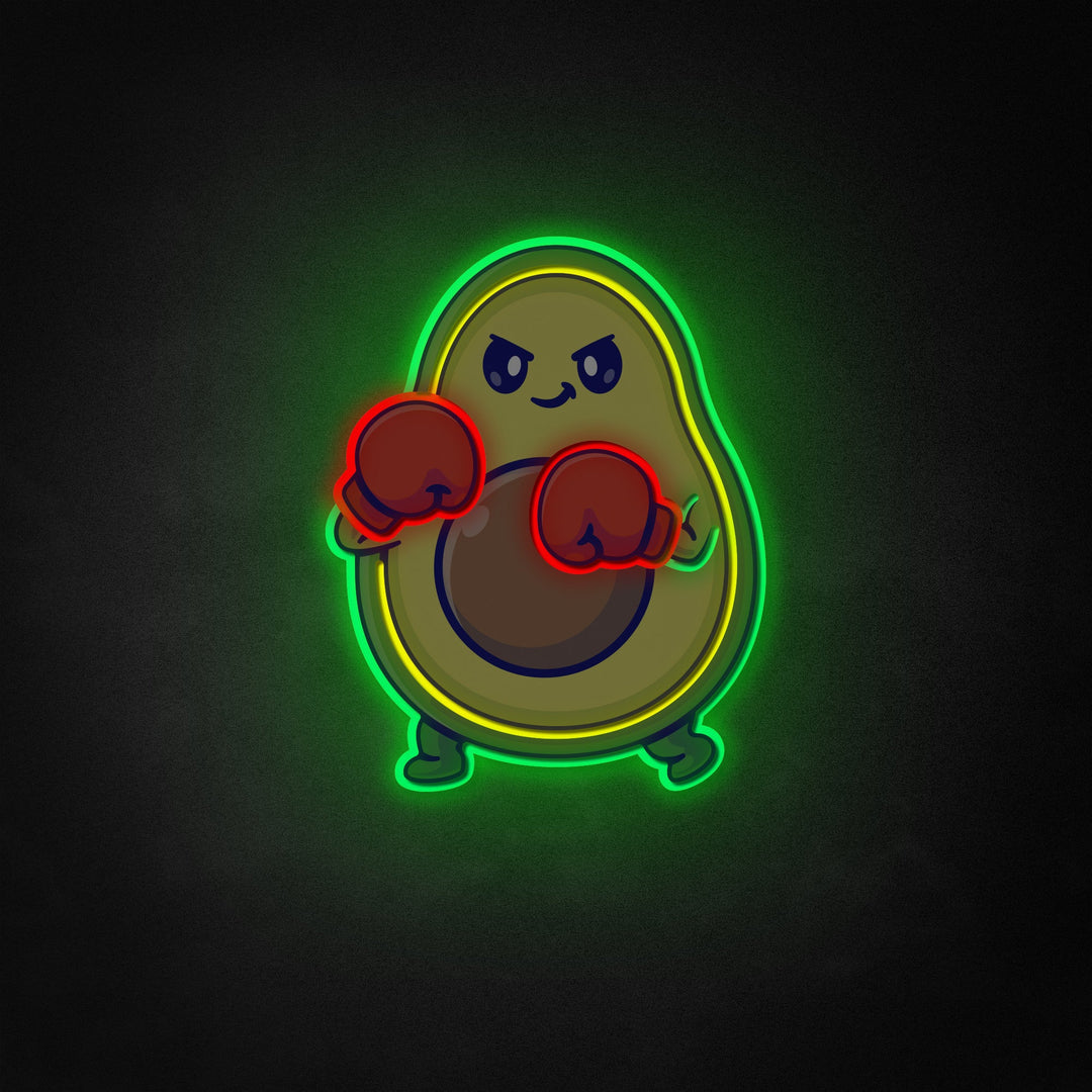 "Boxe d'avocat mignon" Neon Like