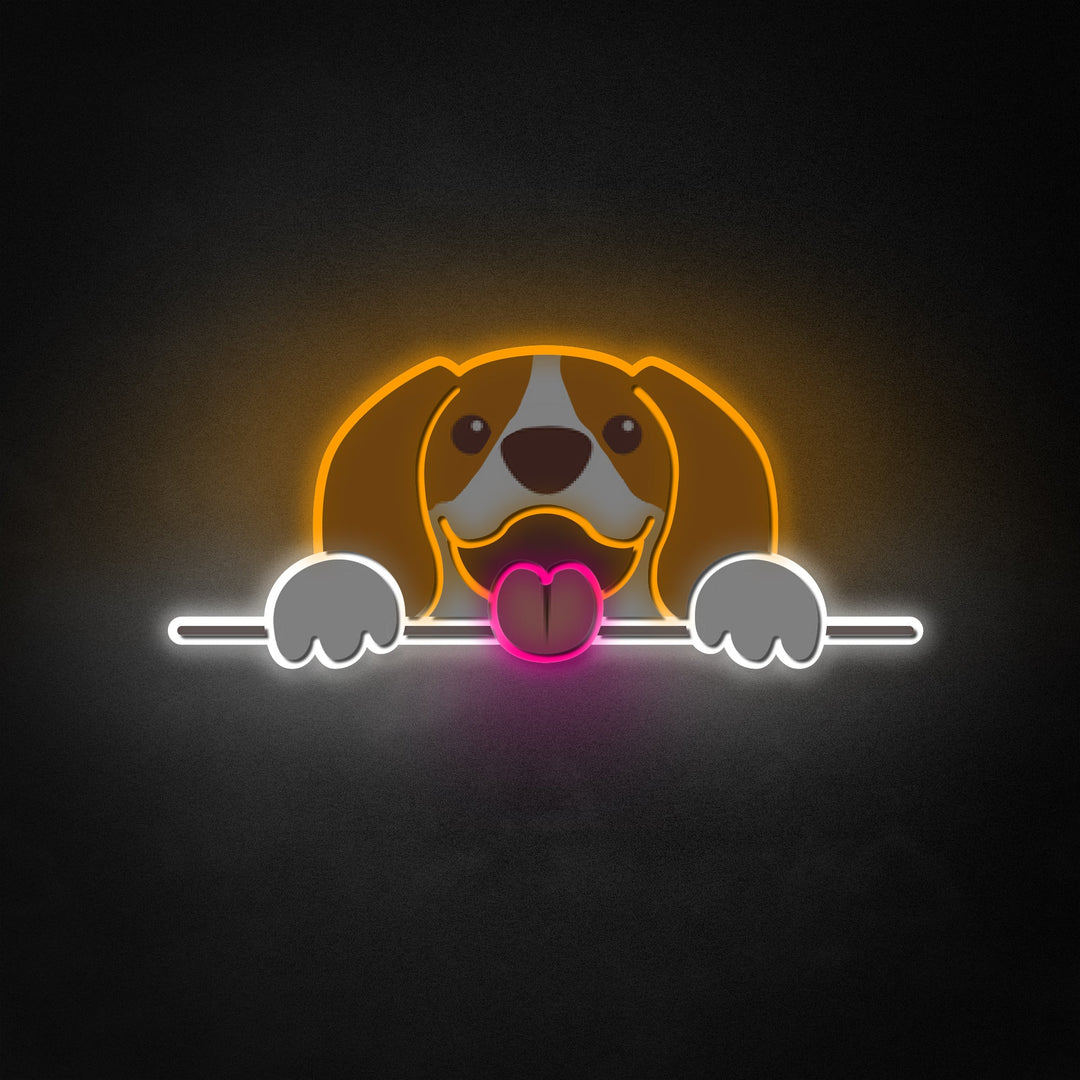 "Chien mignon" Neon Like