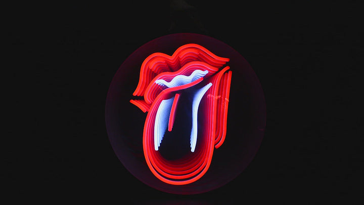 "Rolling Stones" Enseigne Néon LED 3D Infini