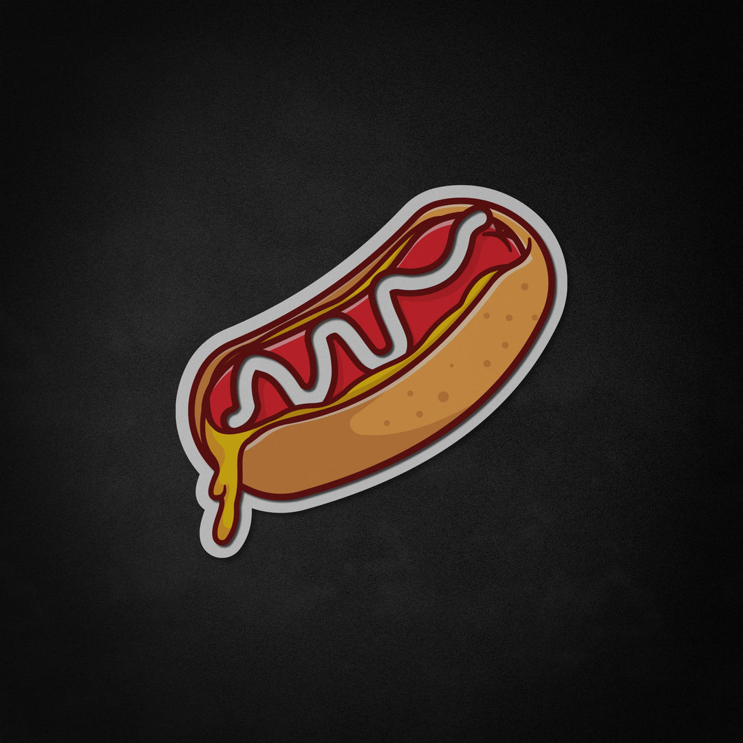 "Hot-dog, nourriture fondue" Neon Like