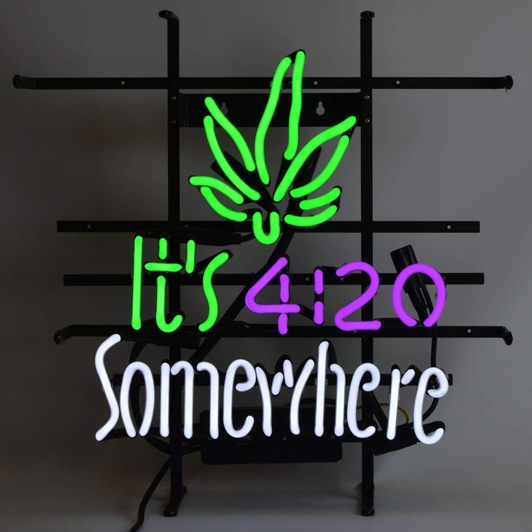"Its 420 Somewhere" Enseigne Lumineuse en Néon