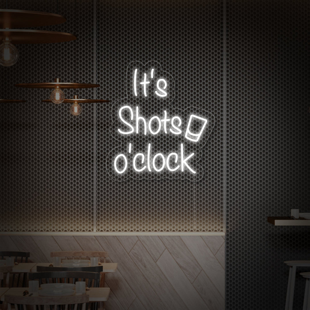 "its Shots oClock" Lumineuse en Néon